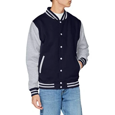 Image of AWDis JH043MOXN / BURM, Men&#039;s Jacket, Multicolored (Oxford Navy/Heather Grey), Small