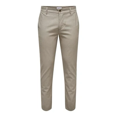 Image of ONLY &amp; SONS Men&#039;s Onsmark Pete Slim Dobby 0058 Pant Noos, Fall Skirt, 28 W/ 30 L