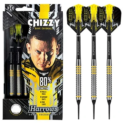 Image of Harrows Dave Chisnall 80% Tungsten Soft Tip Darts (22)