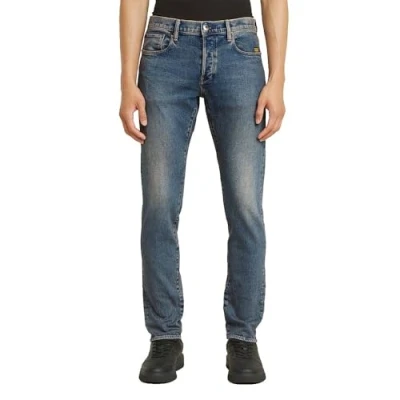 Image of G STAR Men&#039;s 3301 Slim Jeans, Blue (Antique Faded Lithium Flame 51001 d503 h072), 32 W/34 L