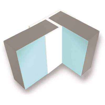 Image of Multipanel Wall Panel Flush Corner Profile Type 100 White