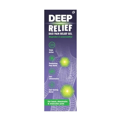 Image of Deep Relief Anti Inflammatory Gel Triple Action From Back, Rheumatic &amp; Muscular Pain, 50 g (Pack of 1)