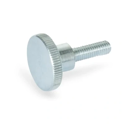 Image of Ganter Normelemente High knurled screws, DIN 464 M5 25 ZB, thread M5, length: mm, galvanised steel, pack of 5