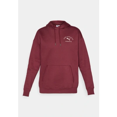 Image of Puma Class Relaxed Hoodie Hoodie, Women&#039;s, Size: Large, Ruby shimmer