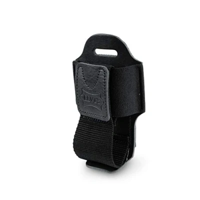 Image of Levy&#039;s Leathers Wireless Transmitter Bodypack Holder; Black Leather (MM14 BLK)