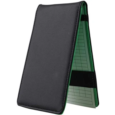 Image of KOFULL Pu Leather Golf Score Card Holder Yardage Book masters Scorers Wallet