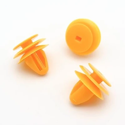 Image of VVO Fasteners Plastic Interior Pillar Trim Clip, Yellow (Pack of 10)