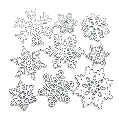 Image of Mllepjdh Snowflakes Metal Cutting Dies Stencil Scrapbooking Album Paper Card Template