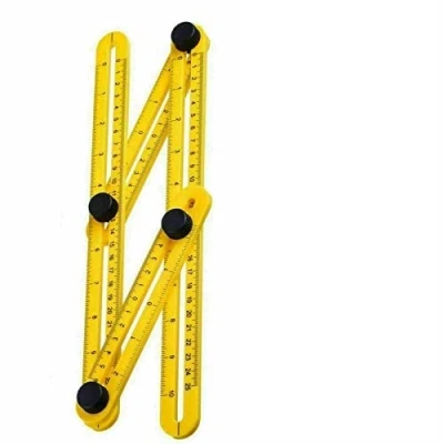 Image of Angleizer Multi Angle Template Tile Floor Measuring Side Ruler Instrument Tools