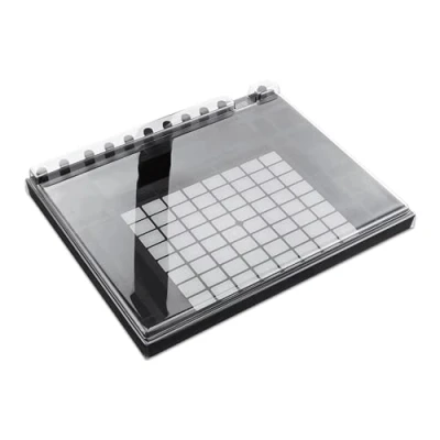 Image of Decksaver Cover for Ableton Push 2 Super Durable Polycarbonate Protective lid in Smoked Clear Colour, Made The UK Producers&#039; Choice Unbeatable Protection