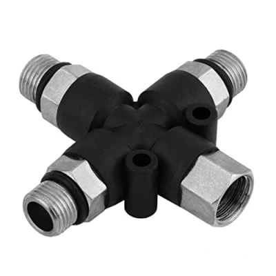 Image of Airbrush Compressor to Hose Adapter Splitter Connector 1/8&quot; BSP 3 Way