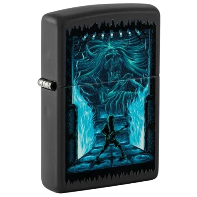 Image of Zippo Lighter, Metal, Black Matte