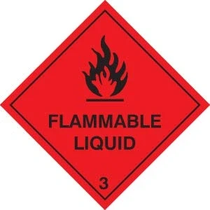 Image of Warning Signs Flammable liquid Self Adhesive Vinyl