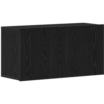 Image of vidaXL TV Cabinet Black Oak 80x30x41 cm Engineered Wood