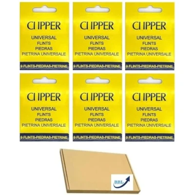 Image of 54 x Clippers Universal flints (6 Pack of 9 Flints)
