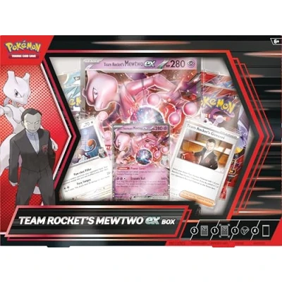 Image of Pokemon TCG: Team Rocket&#039;s Mewtwo ex Box 4 Packs, Promos