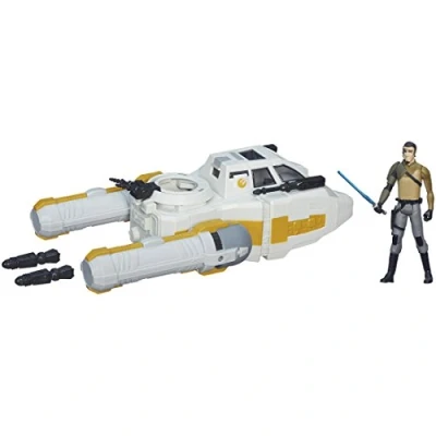 Image of Star Wars The Force Awakens Y Wing Scout Bomber With 9cm Kanan Jarrus Figure