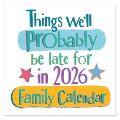 Image of 2026 The Bright Side Square Family Planner Organiser Wall Calendar