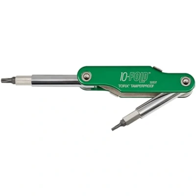 Image of Klein Tools 32537 10 Fold Torx Tamperproof Screwdriver/Nut Driver , Green