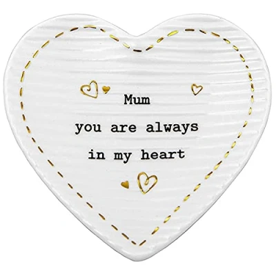 Image of Joe Davies Thoughtful Words Heart Trinket Tray Dish Mum Accessory for The Home