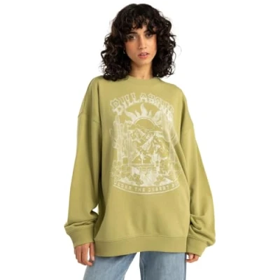 Image of Billabong Fleece top RIDE IN Young Womens Green M