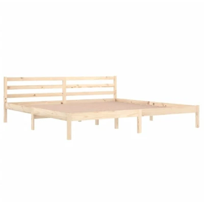 Image of vidaXL Bed Frame without Mattress Solid Wood Pine 200x200cm
