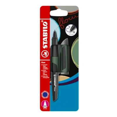 Image of STABILO Ballpoint Pen Flow Pack of 1 Forest including Blue Refill