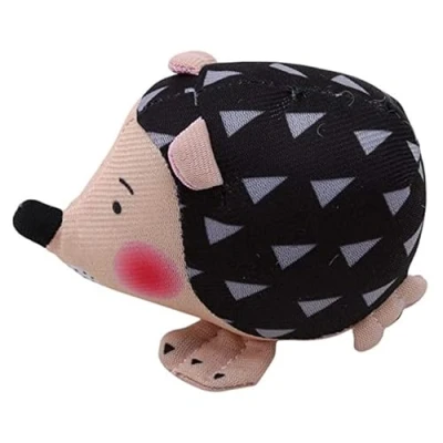 Image of Embroidery Pin Cushion Hedgehog Shape Soft Fabric Crafts Sewing Needle Holder Patchwork Portable for Home Needlecraft Supplies