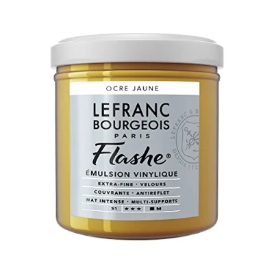 Image of Lefranc Bourgeois Emulsion, Acrylic, Vinyl Paint, Yellow Ochre, 1 stück (1er Pack)