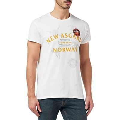 Image of Marvel Men&#039;s Metlatmts010 T Shirt, White, XXL