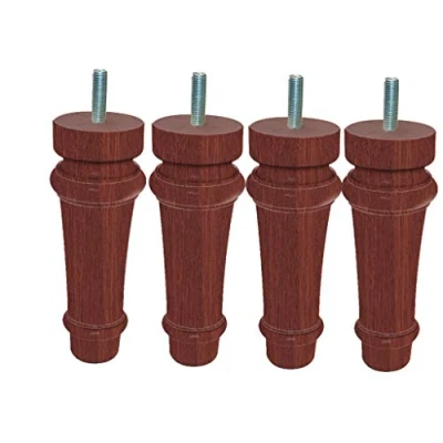 Image of Margot Royal Louis XVI Base 5.5 &quot;X 5.5&quot; Pack of 4 18 cm, Wood, mahogany, 5,5 x cm