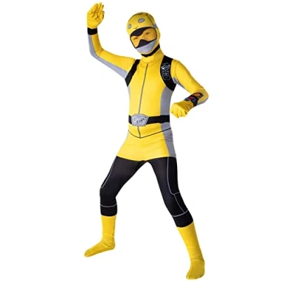Image of Morphsuits Yellow Power Ranger Costume Kids, Rangers Yellow, Morpher Medium