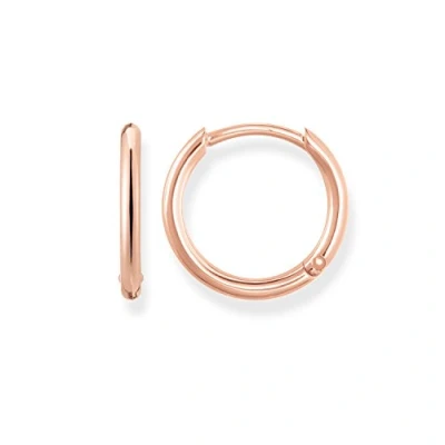 Image of Thomas Sabo Women Silver Hoop Earrings CR608 415 12