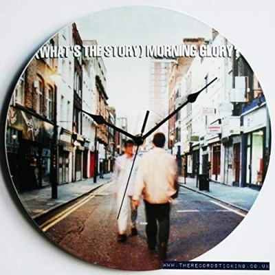 Image of the Oasis Collection (What&#039;s Story) Morning Glory? 12&quot; LP Vinyl Record Handmade Wall Clock