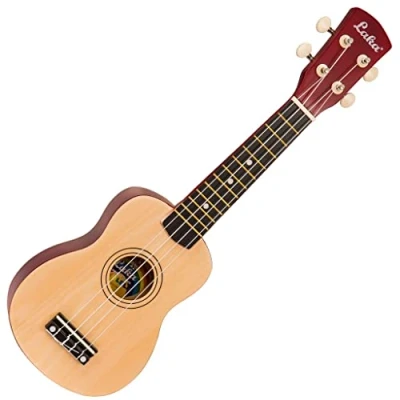 Image of Laka Rainbow Series Soprano Ukulele &amp; Carry Bag Natural