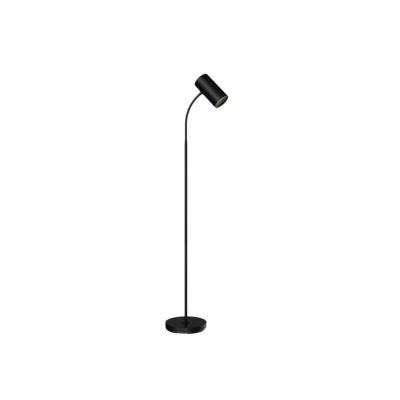 Image of Lindby Karoli floor lamp with flexible arm, black