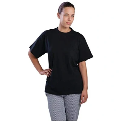 Image of Nisbets Essentials T Shirts Black L (2 Pack)