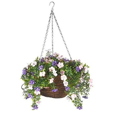 Image of Smart Garden Artificial Petunia Hanging Basket 30cm