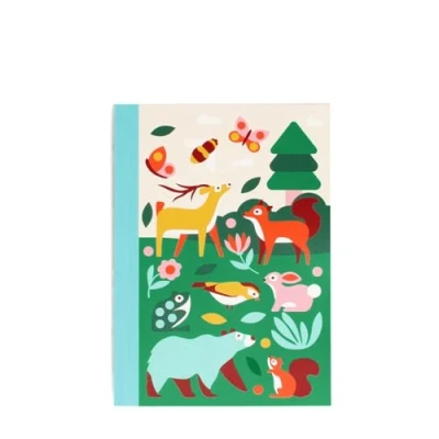 Image of Rex London A6 Lined Notebook Woodland