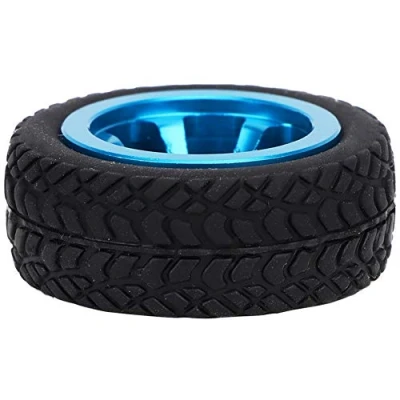 Image of RC Wheel Tires, Car Model Accessories Rubber Tire Material Compatible with WLtoys 1/28 K969 K989 K999 P929 4WD Short Pool Drift Off road Rally(Blue)