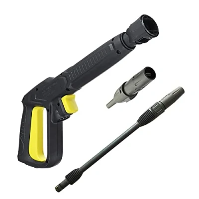 Image of Aim Tools High Pressure Washer Quick Connect Trigger Gun with Wand Dirt Lance Adjustable Spray Nozzle Compatible Karcher Washers K2 K3 K4 K5 K6 K7 Hose Release System