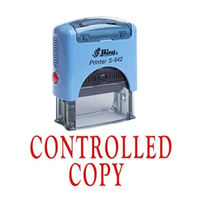 Image of Printtoo Controlled Copy Self Inking Rubber Stamp Office Stationery Custom Shiny