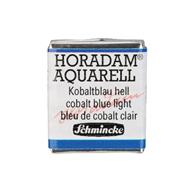 Image of Schmincke HORADAM® AQUARELL Finest Artists&#039; watercolours, 487 Cobalt Blue Light, 14 044, 1/2 pan