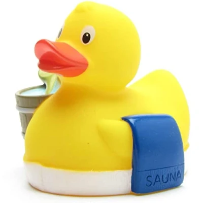 Image of Rubber Duck Sauna Bath L: 8 cm