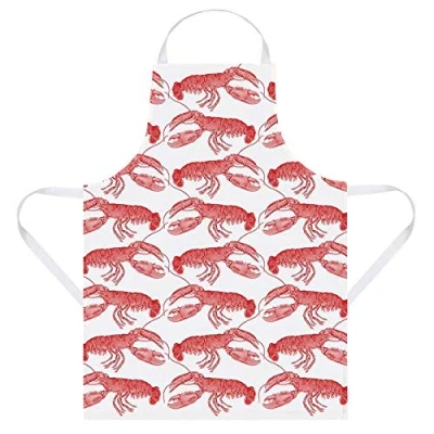 Image of Thornback &amp; Peel Lobster Design Kitchen Apron Made from Cotton