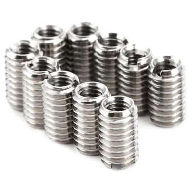 Image of 10pcs Thread Repair Insert, Self Tapping Insert 10mm Female M4 X 0.7mm Male M6 1mm(M4x0.7 M6x1, Length:10MM)