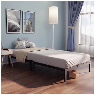 Image of Dreamzie Metal Single Bed Frame 90x190 with Storage 35cm Platform Sturdy and 20min Easy Assembly Frames Large