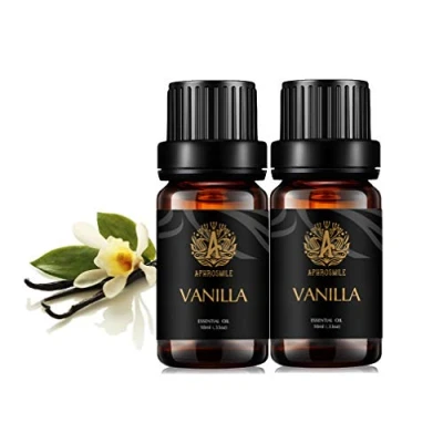 Image of Aromatherapy Vanilla Essential Oil Set, 100% Pure Scent Oils Set for Diffuser, Therapeutic Grade Fragrance Kit Home 2x10ml