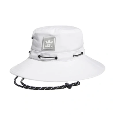 Image of adidas Originals Unisex Adult Utility Boonie Bucket Hat, White/Stone Grey, One Size