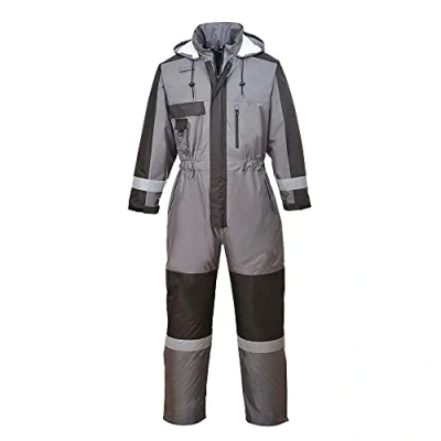 Image of Portwest Winter Coverall, Size: L, Colour: Grey, S585GRRL